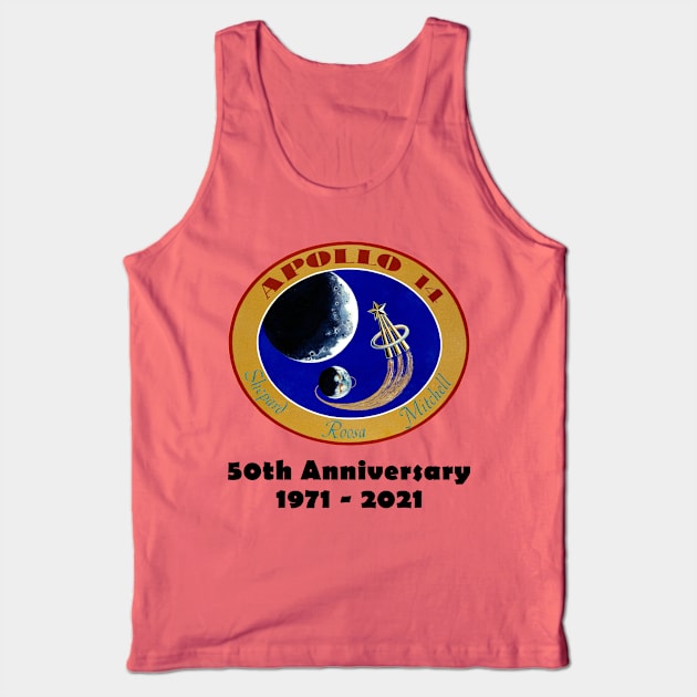 Apollo 14 50th Anniversary Tank Top by JoeHx